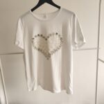 Women’s 3D Sequin Heart T-Shirt